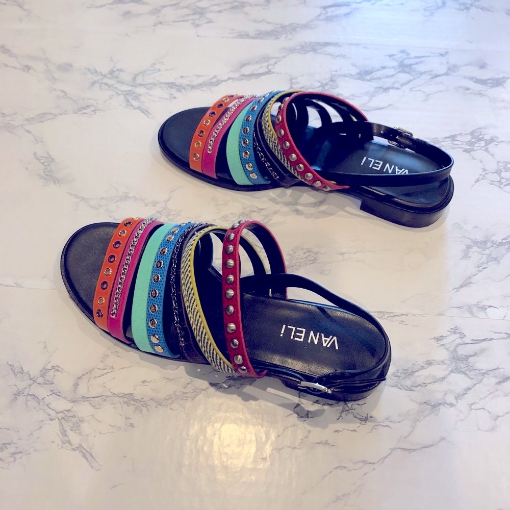 Vaneli Bryon Multi Bright Sandals size 6.5